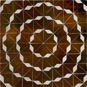 Mosaic House Moroccan tile Bastille SQ 19-1 White,   Brown,    solid zellige, mosaic, zellij, field, pattern, glaze 